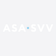 ASA-SVV Logo auf grauem Hintergrund.