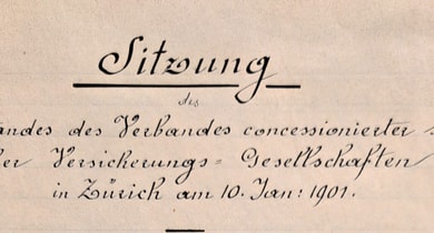 Protokoll der ersten Vorstandssitzung des SVV - geschnitten