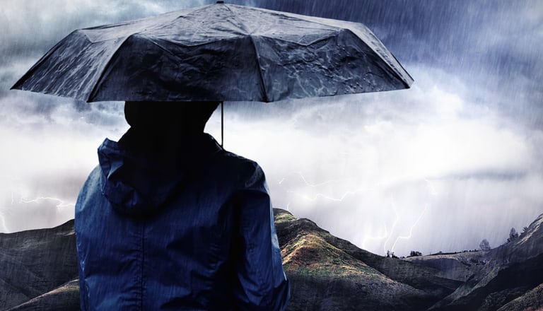 Aufziehendes Gewitter