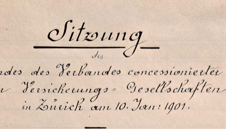 Protokoll der ersten Vorstandssitzung des SVV - geschnitten