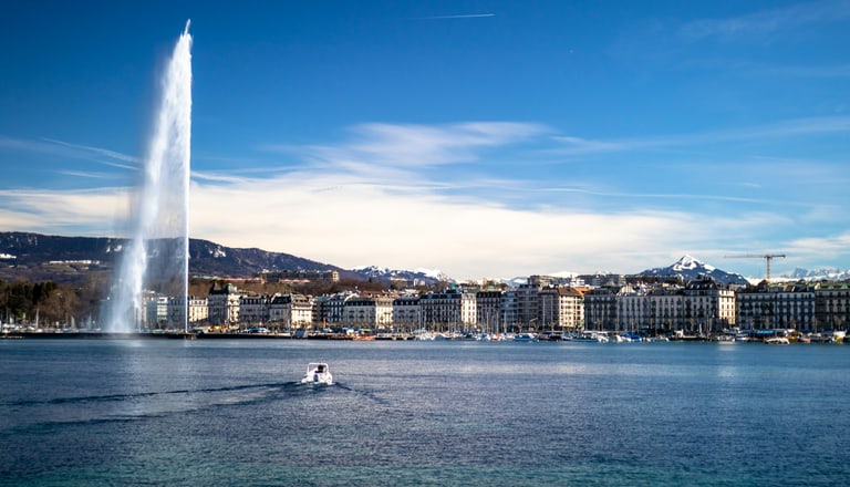Fontaine in Genf
