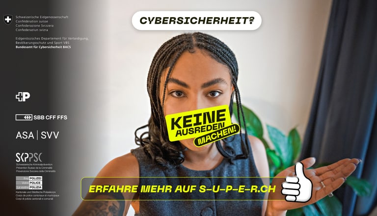 Kampagnensujet Keine Ausreden Machen!