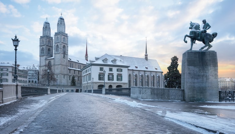 Zürich im Winter