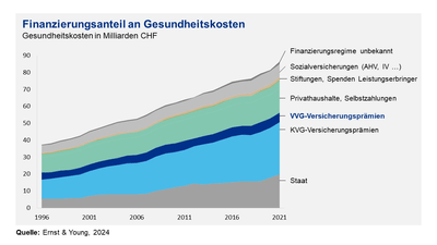 Finanzierungsanteil an Gesundheitskosten, Studie EY 2004