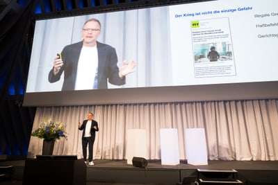 Kurt Pelda bei seinem eindrücklichen Impulsreferat.