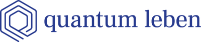 Logo der Versicherung quantum leben in blau.