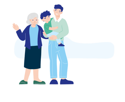 Grafik Familie Altersvorsorge_VIEW